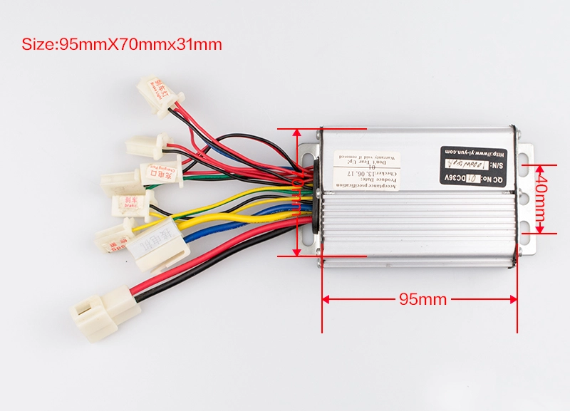 YIYUN YK31F 36V 48V 800W 1000W Brushed Controller Electric Bike Scooter Controller Motor Engine Part