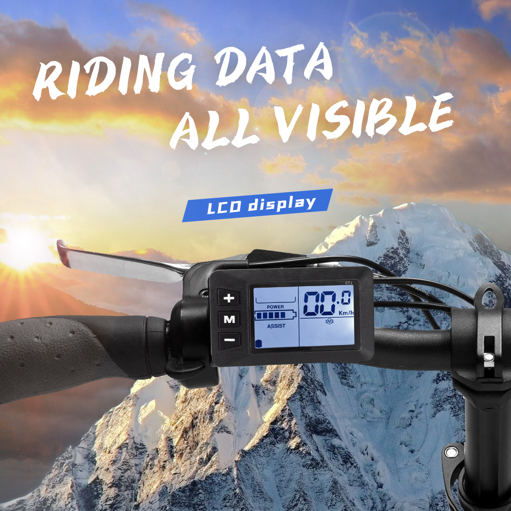 Kunray G51 Ebike Display 24-48V LCD Display for Electric Scooter Electric Bike Accessories