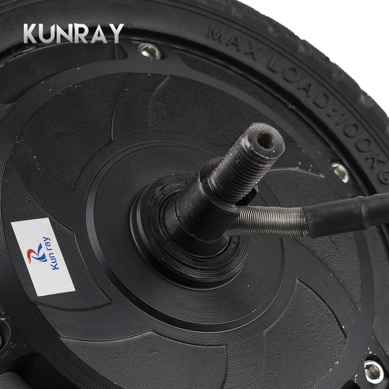 AOMA 8IN 24V 36V 48V 350W Brushless Motor  Front Rear Drive Engine Electric Scooter Hub Motor Disc Brake