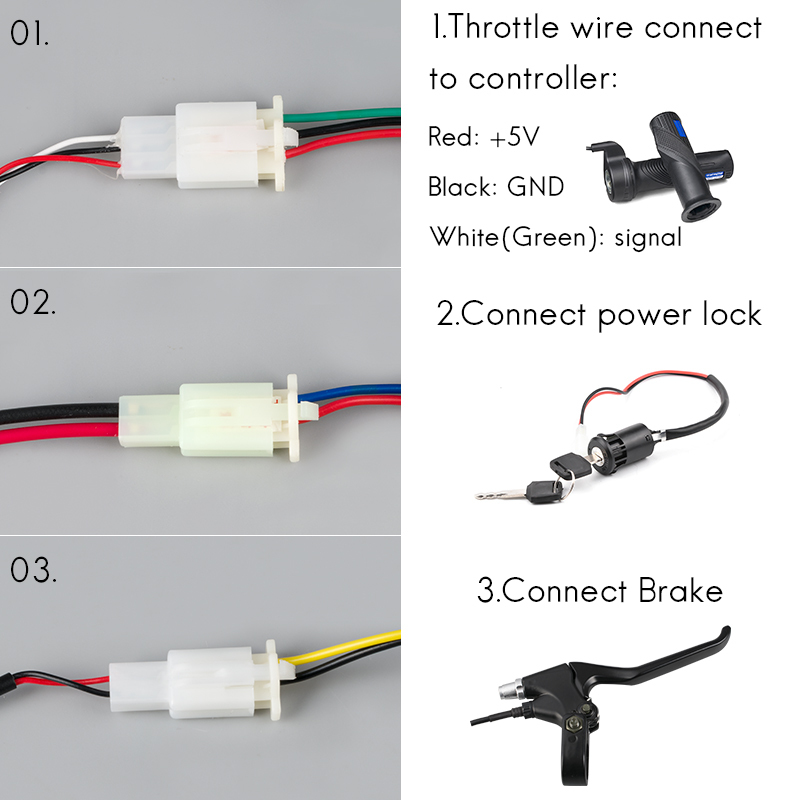 YIYUN YK31F 36V 48V 800W 1000W Brushed Controller Electric Bike Scooter Controller Motor Engine Part