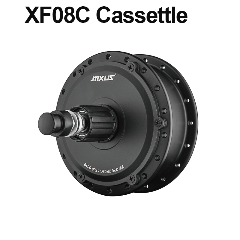 MXUS XF08 XF08C Brushless Gear Motor 24V 36V 48V 250W 350W 26-28in 700C Electric Bicycle Rear Wheel Motor