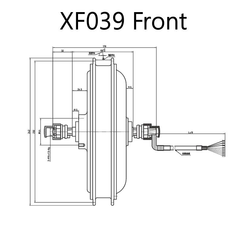 MXUS XF39 XF40 Ebike BLDC Hub Motor 36V 48V 500W 1000W Rear Front Motor Wheel Ebike Conversion Kit