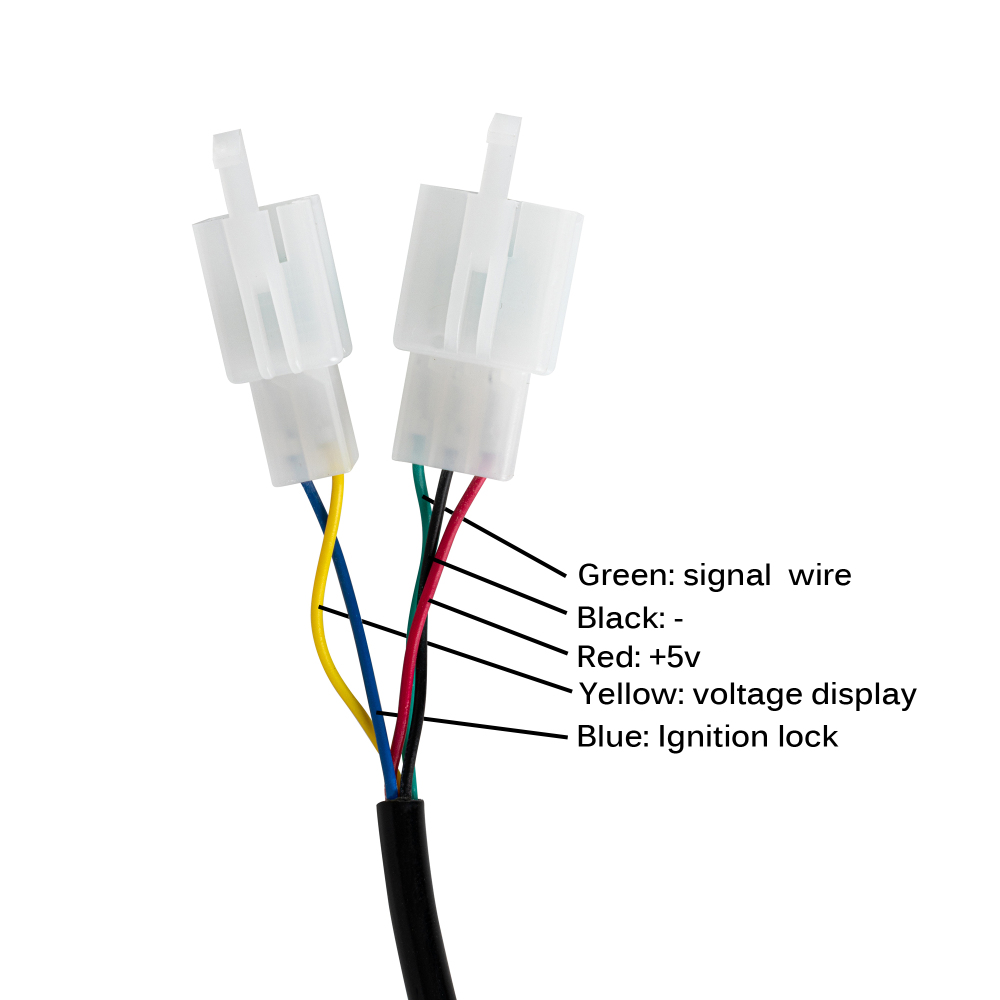 Kunray TJ00310-04 12V-96V Twist Throttle with Key Lock LCD Display for Electric Scooter Ebike