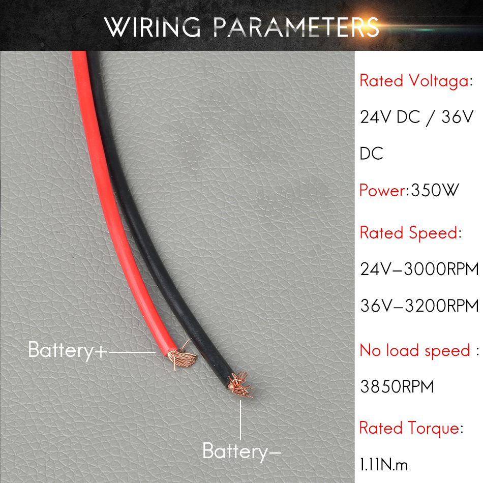 Lingying MY1016Z3 24V 36V 350W Brush DC Gear Reduction Motor for Electric Bike Motorcycle Tricycle