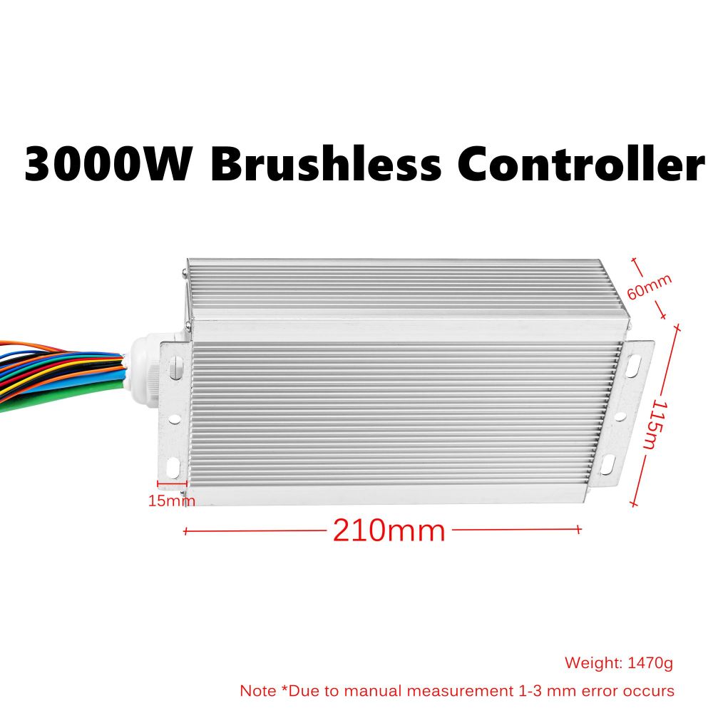 Kunray KRBC-36MOS Ebike Brushless Controller 80A 100A 150A 3000W-9000 120Degree Phase For Electric Scooter Motorcycle