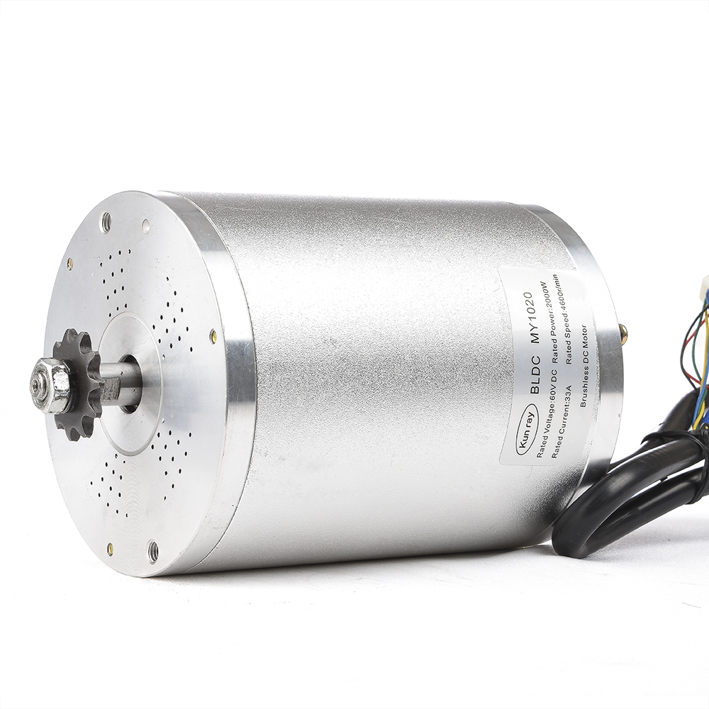 Kunray MY1020 High Speed Brushless Motor 48V 60V 72V 1000W-3000W for Electric Scooter Skateboard Ebike Conversion Kit