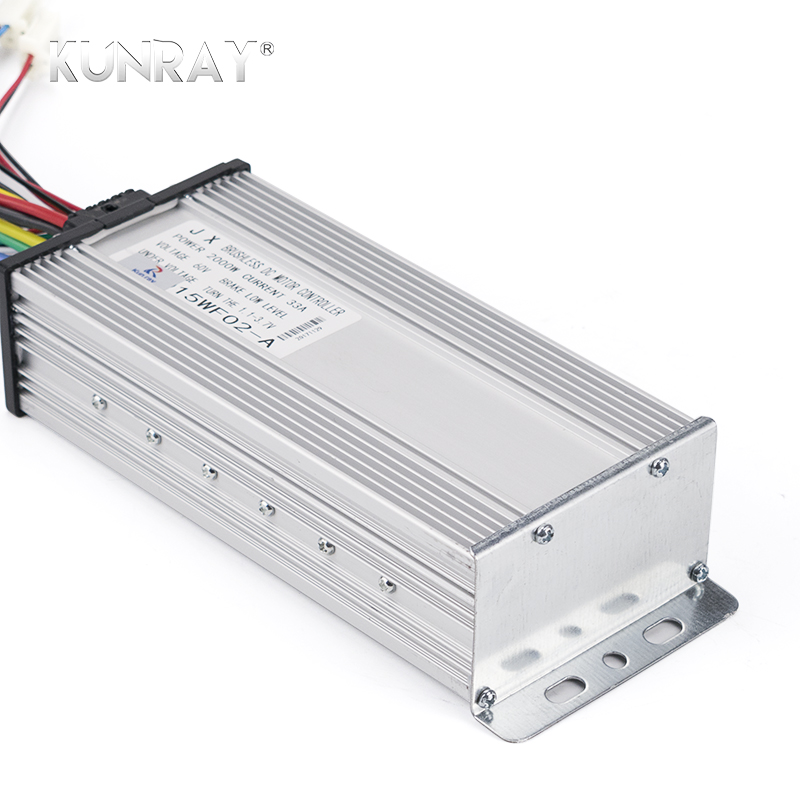 Kunray 48V 2000W 45A Controller Brushless Aluminum Electric Go Karts E-Bikes Throttles Motorcycles Scooters Permanent Magnet DC