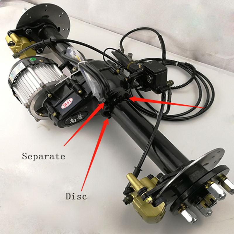 NANPU-AXLE Electric Rear Axle Motor 90CM 48V 60V 500W 650W 800W 1000W 1200W Brushless Motor for Electric Vehicle Tricycle