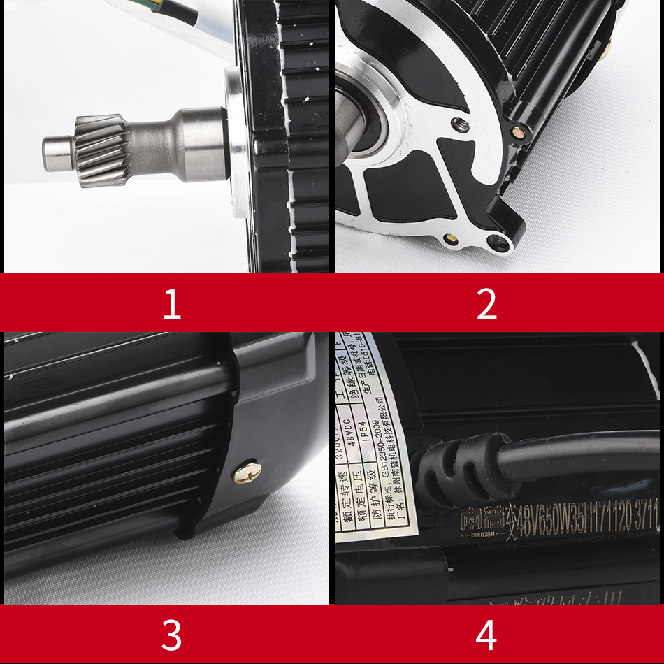 NANPU Gear Nongear Brushless Motor 48V 60V 750W Differential Motor For Electric Tricycle Ebike Conversion Kit