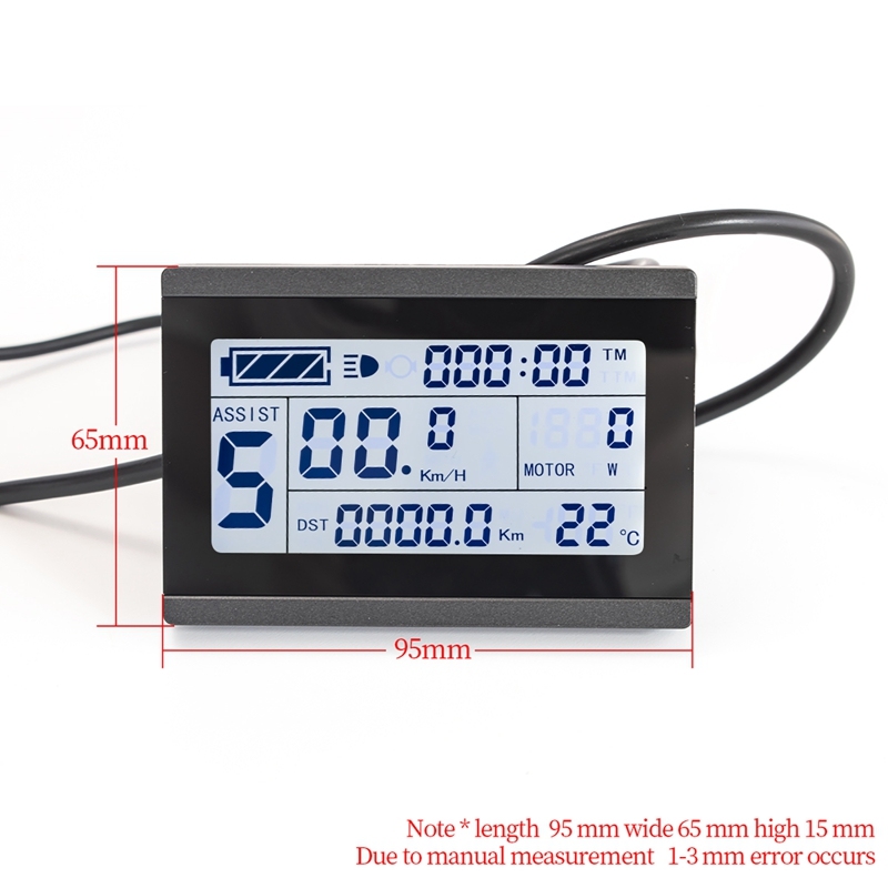 Kunteng LCD3 Display 24V 36V 48V LCD Display for Electric Scooter Ebike Conversion Kit