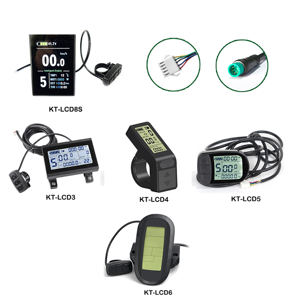 Kunteng LCD4 LCD5 LCD6 LCD8S Ebike Display for KT Controller Ebike Conversion Kit