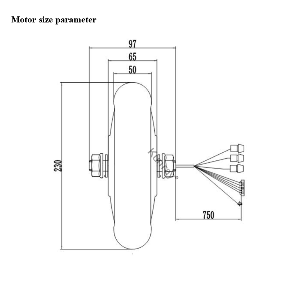 Kunray Hub Motor 36V 300W 8.5INCH for Xiaomi M365 MIJIA Electric Scooter Inflatable Tire and Solid Tire