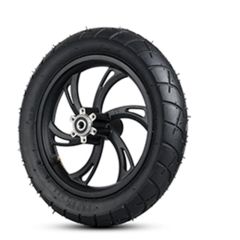 Front wheel with tire