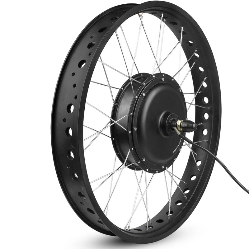 Kunray 72FAT-S 72FAT-C 72V 3000W Electric Fat Bike Rear Wheel Motor 20in 26in Hub Motor Ebike Conversion Kit