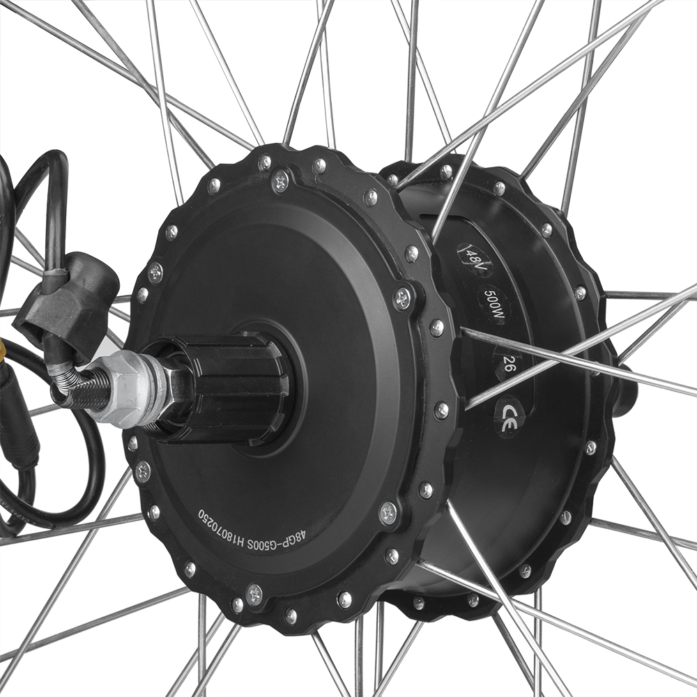 Kunray15FAT-S 15FAT-C 36V 48V 500W Snow Bike BLDC Motor  20in 26 Inch Rear Motor Wheel Screw Cassette