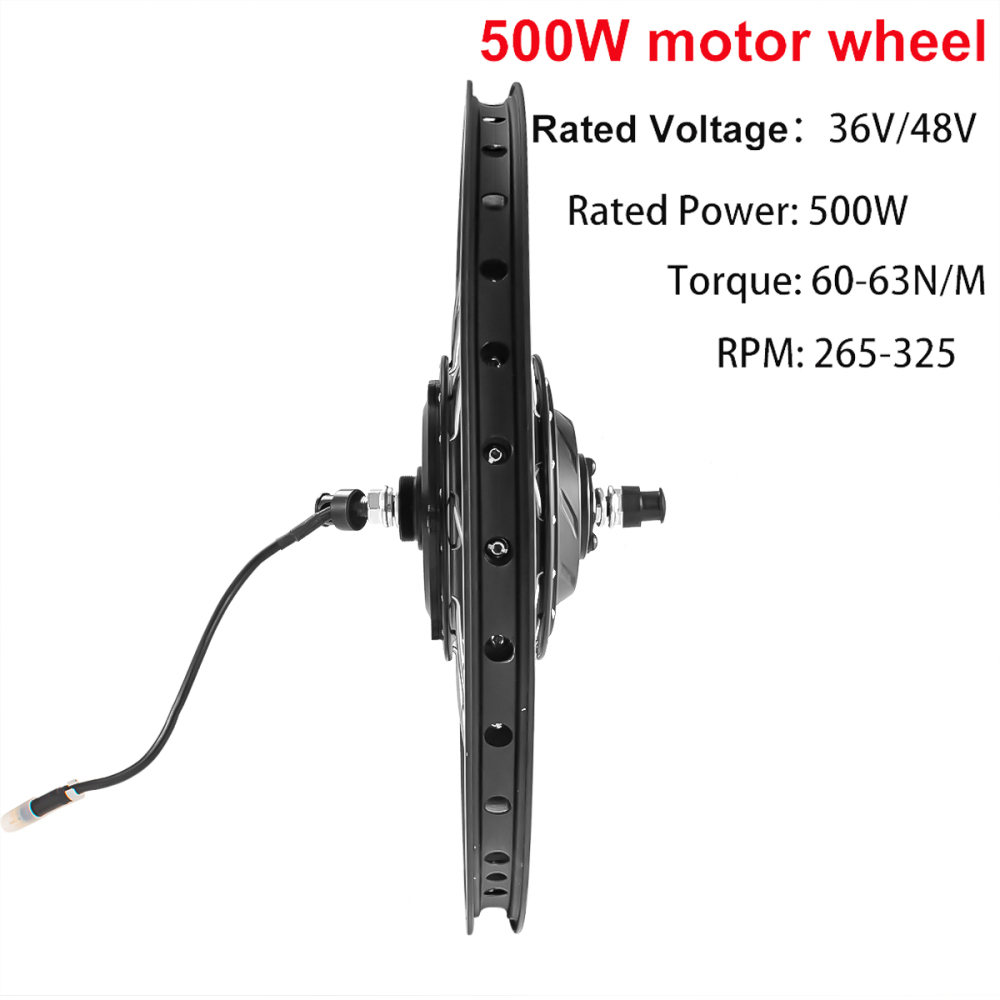 Kunray KR15F KR15R KR15C Brushless Gear Motor 20-28IN 36V 48V 500W Rear Front Drive Engine for Ebike Conversion Kit