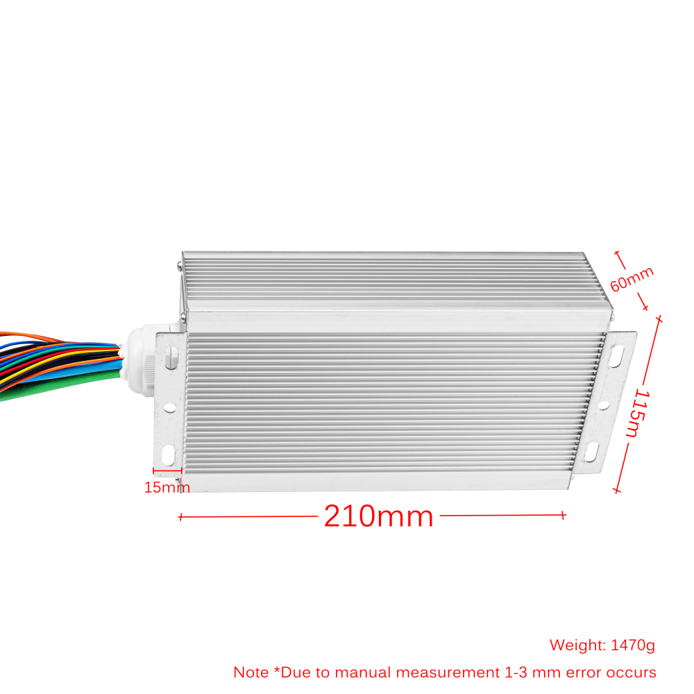 Kunray 24Mos 48V-72V 2000W 3000W 45A 50A Ebike Brushless Motor Controller Electric Scooter Accessories