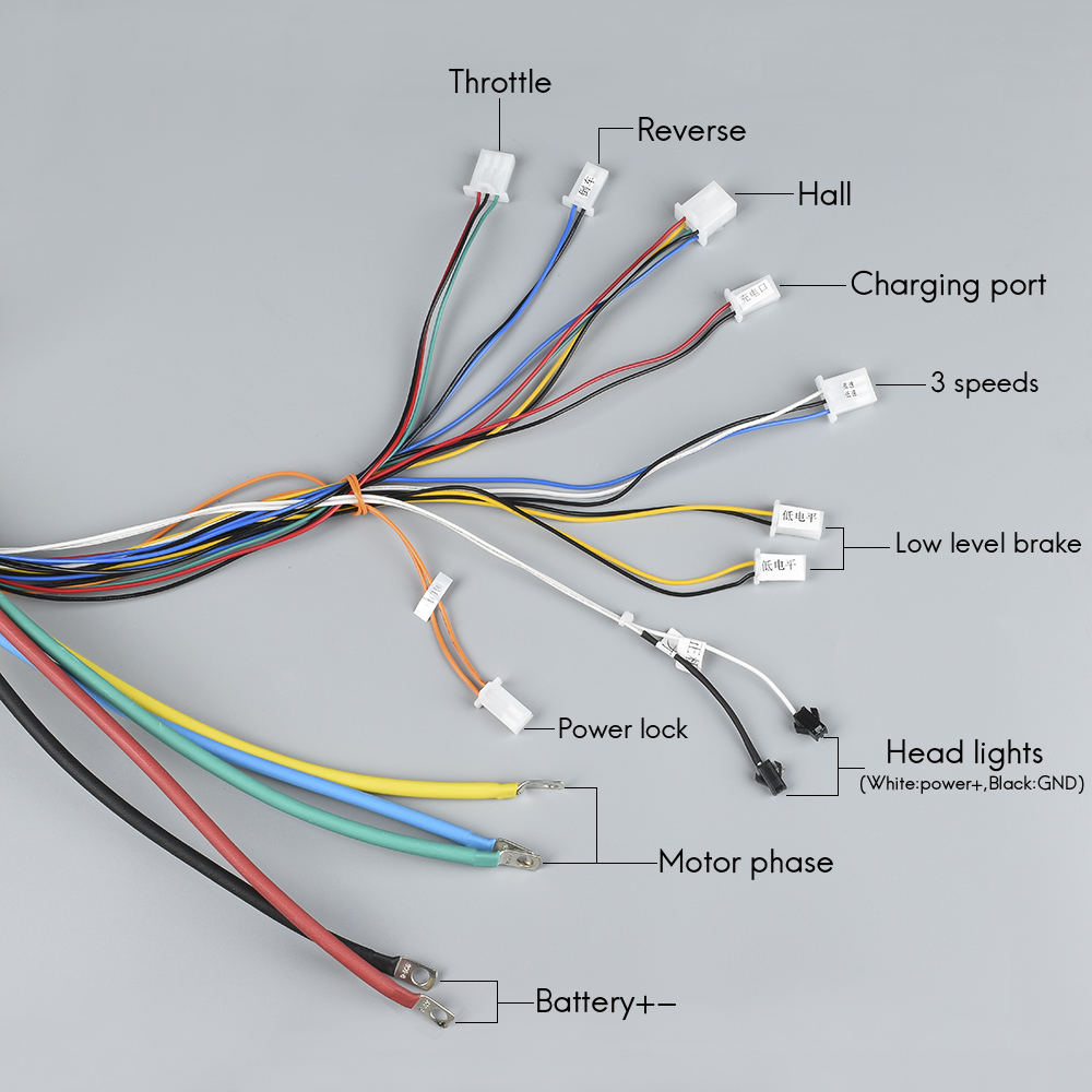 Kunray 24Mos 48V-72V 2000W 3000W 45A 50A Ebike Brushless Motor Controller Electric Scooter Accessories