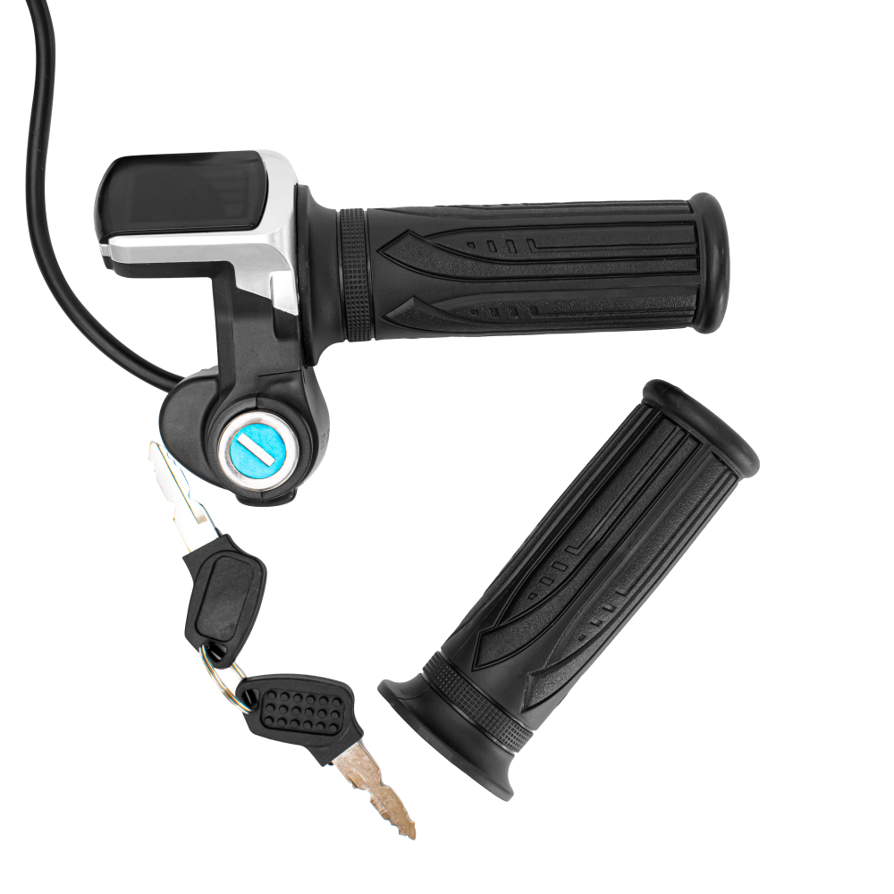 Wuxing 122DX 122DX-ONOFF 24V 36V 48V Twist Throttle with LCD Display Lock Key for Electric Bike Scooter