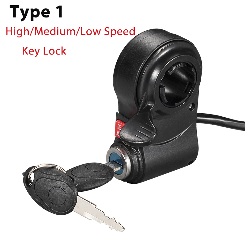 Kunray QMD006 12V-96V Universal Thumb Throttle with Battery Indicator 3-Speed for Electric Bike Scooter Accessories