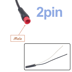 2 Pin male
