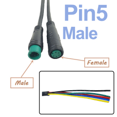 5 Pin male