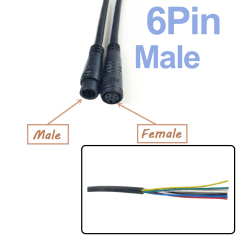 6 Pin male