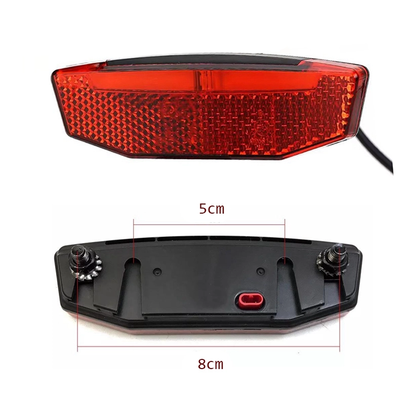 Kunray DK336/2-3 Headlight Front Rear Warning Lights with Switch 24-48V E-bike Scooter Accessories