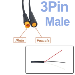 3 Pin male