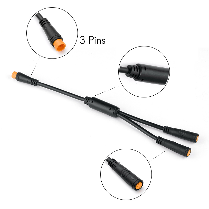 Kunray Julet 1 to 4 Main Cable Electric Bike Waterproof Cable Connector Ebike Brake Throttle Display
