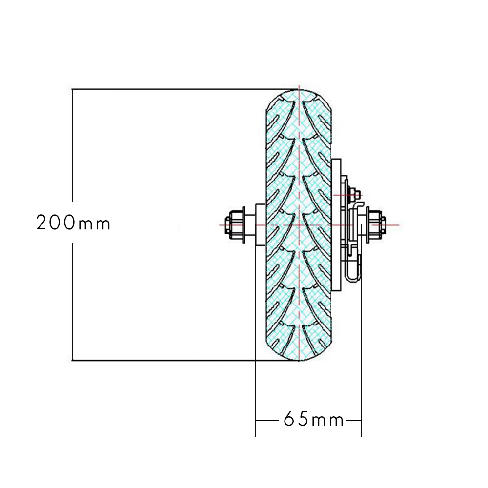 Kunray 200X50 Pneumatic Tire Solid Tire for 8 inch Electric Scooter Accessories
