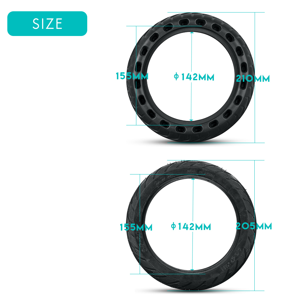 Kunray XMTIRE-001 002 E-Scooter Solid Tire Wheel  8.5 Inch For Xiaomi Mijia M365 Electric Scooter 