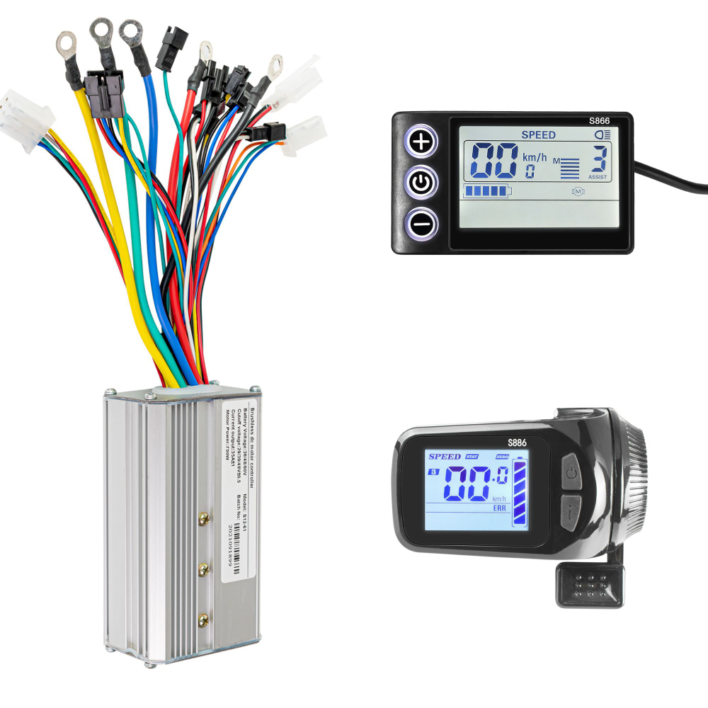 Kunray S12-61YB  36-60V 750W Brushless Controller Kit with LCD Display S866 S886 Ebike Accessories