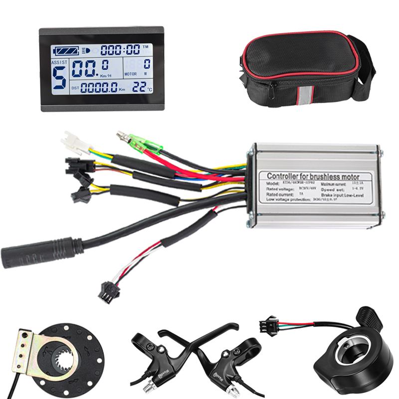Kunray KT Ebike Controller Kit 15A 17A 22A with LCD3 Display PAS Thumb Throttle Ebike Scooter Accessories