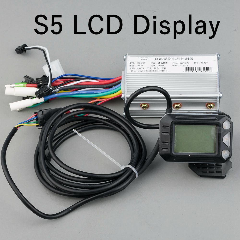 Kunray S6-61 24V 36V 48V 250W-500W Ebike Controller Kit LCD Display with Thumb Throttle Ebike Accessories