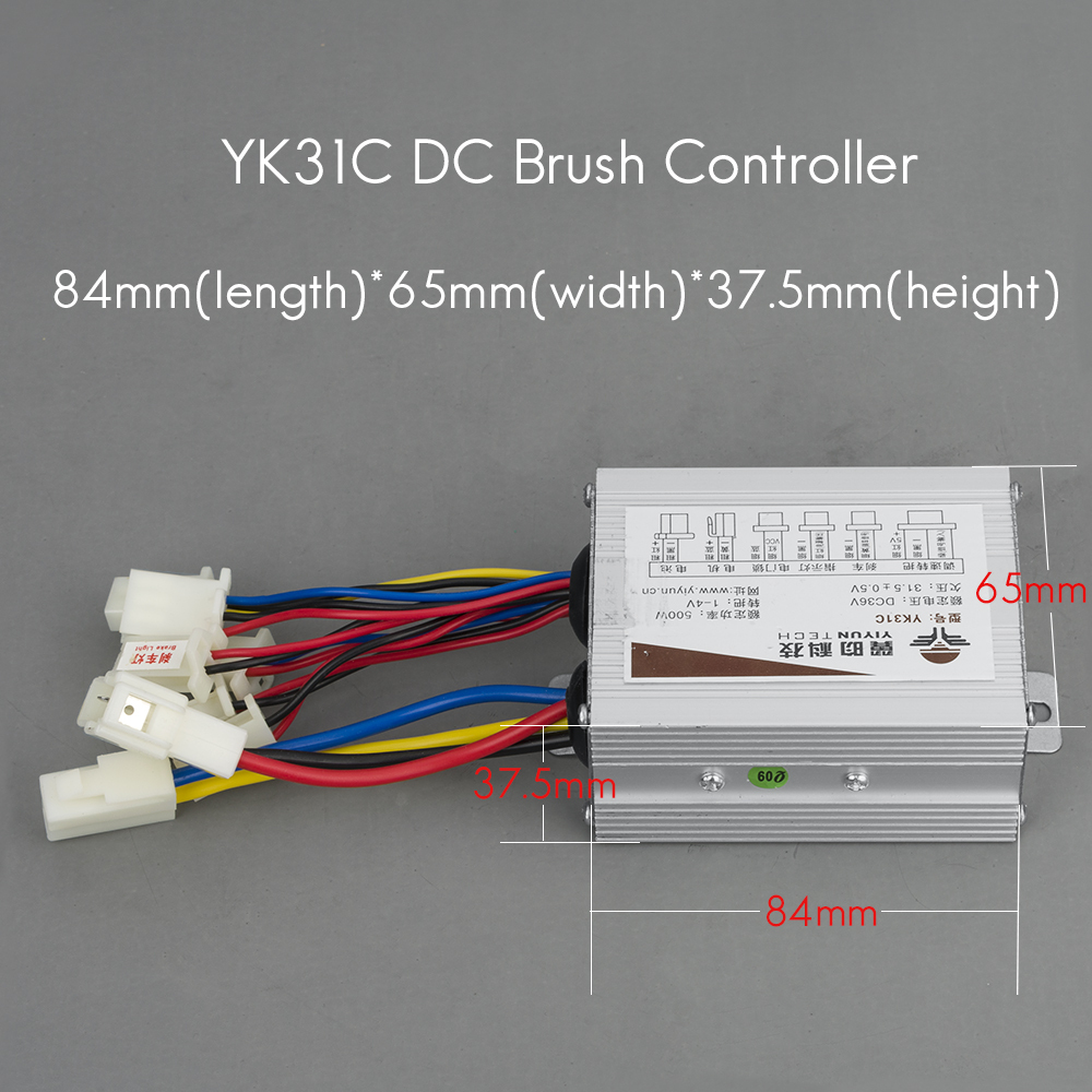 KUNRAY MY1018 Brushed DC Motor 24V 36V 450W Gear Motor for Electric Bike Conversion Kit E-Scooter Motor Kit