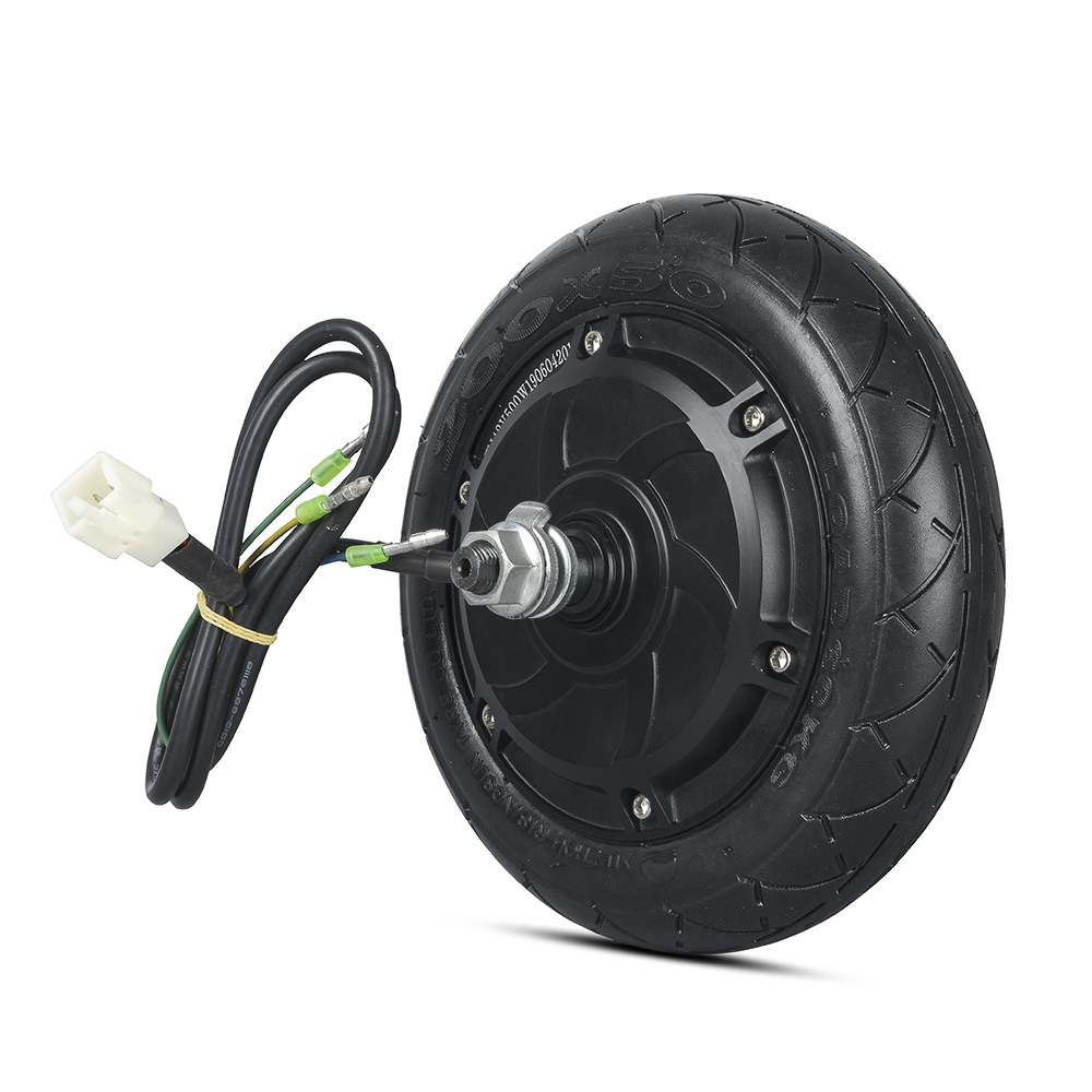 KUNRAY 8inch Scooter Hub Motor 36V 48V 350W 500W Brushless Motor with LCD Display Scooter Rear Wheel Motor Drum Brake