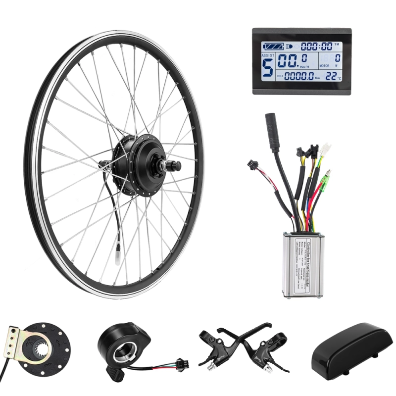 KUNRAY 36V 48V 500W Electric Bike Conversion Kit Rear Front Drive Wheel hub Motor 24in 26in 28in for Ebike Motor Kit