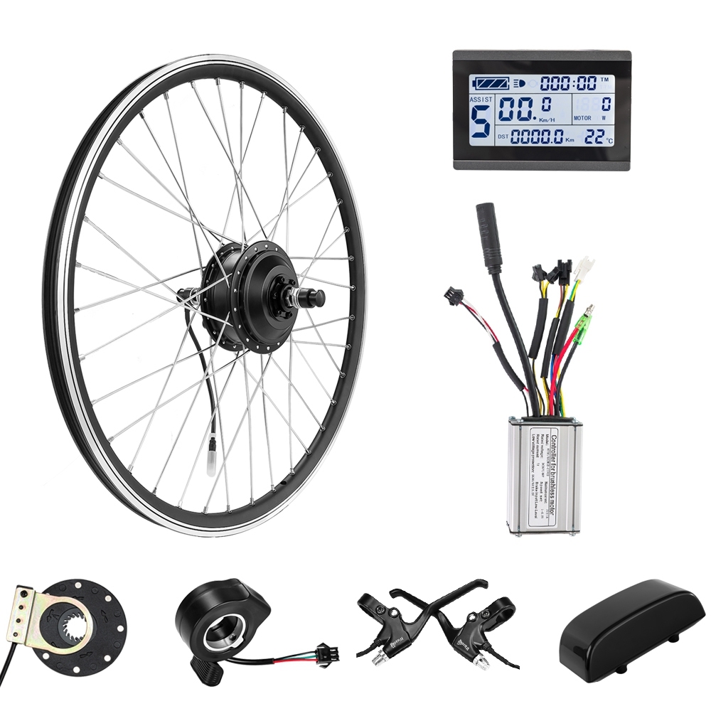 KUNRAY 36V 48V 500W Electric Bike Conversion Kit Rear Front Drive Wheel hub Motor 24in 26in 28in for Ebike Motor Kit