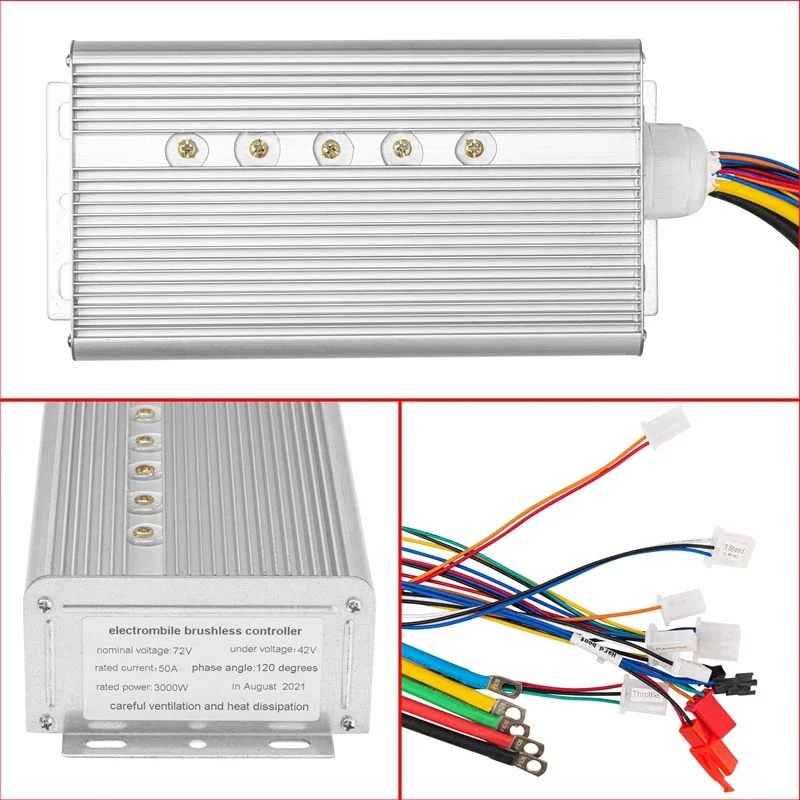 KUNRAY MY1020 48V 60V 72V 3000W 2000W 1000W Brushless Motor High Speed DC Motor for Electric Bike Scooter Go-Karts DIY