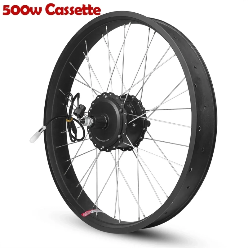 KUNRAY Fat Bike Conversion Kit 36V 48V 500W Snow Bike Motor Wheel 20in 26in for Electric Bike Brushless Hub Motor