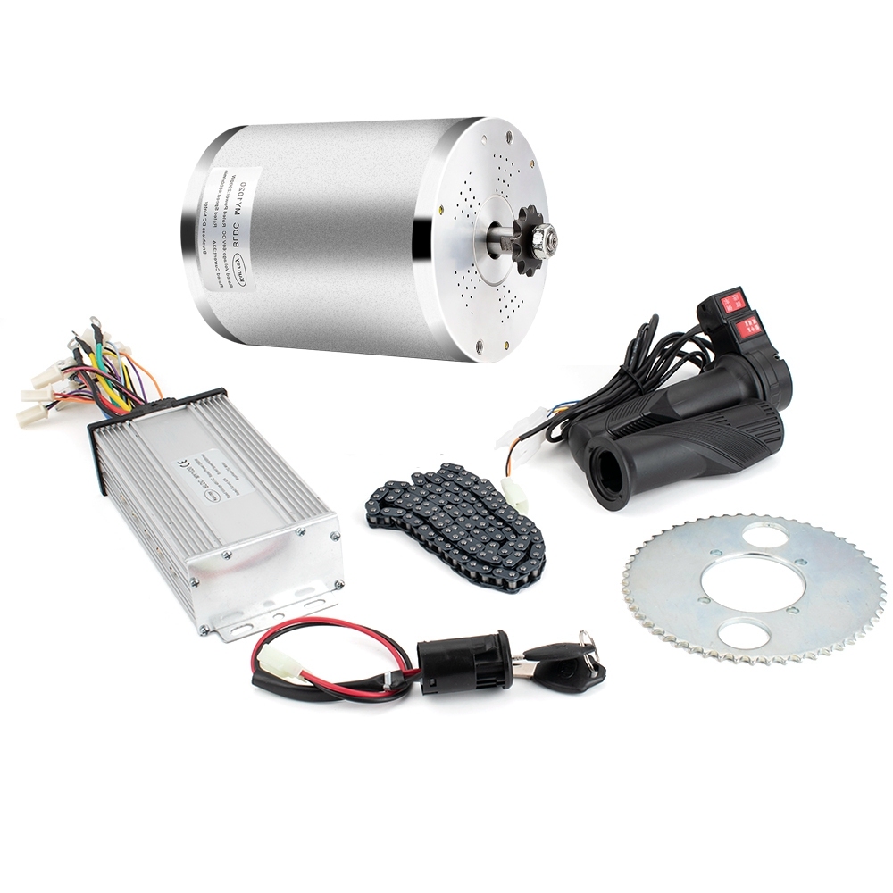 KUNRAY MY1020 48V 60V 72V 3000W 2000W  Brushless Electric DC Motor High Speed Motor for E-Scooters Go-Karts E-bike