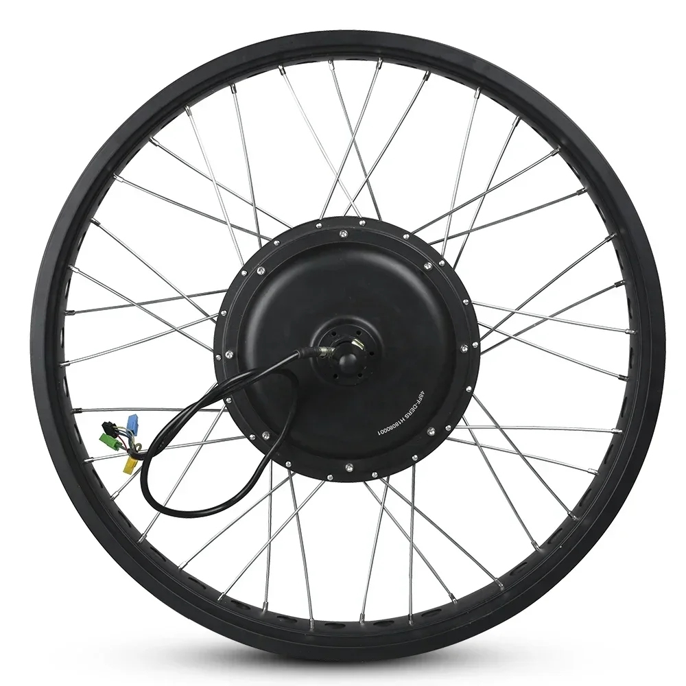 KUNRAY Fat Bike Conversion Kit 48V 72V 3000W 1500W 1000W Rear Wheel Motor 20in 26in for Electric Snow Bike  Brushless Motor Kit