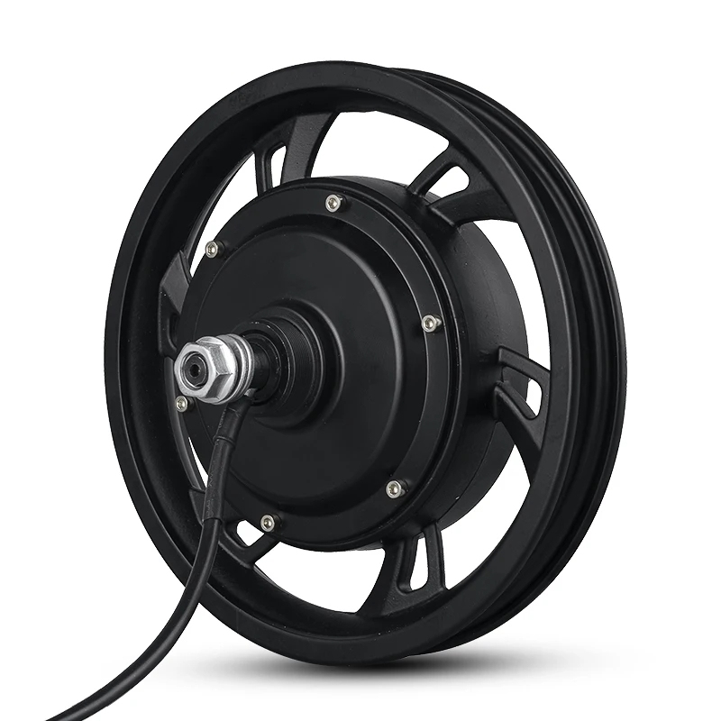 KUNRAY 12inch Scooter Hub Motor Wheel 48V 500W Brushless Non-Gear Motor 36V 350W Electric Bike Scooter Motor Kit