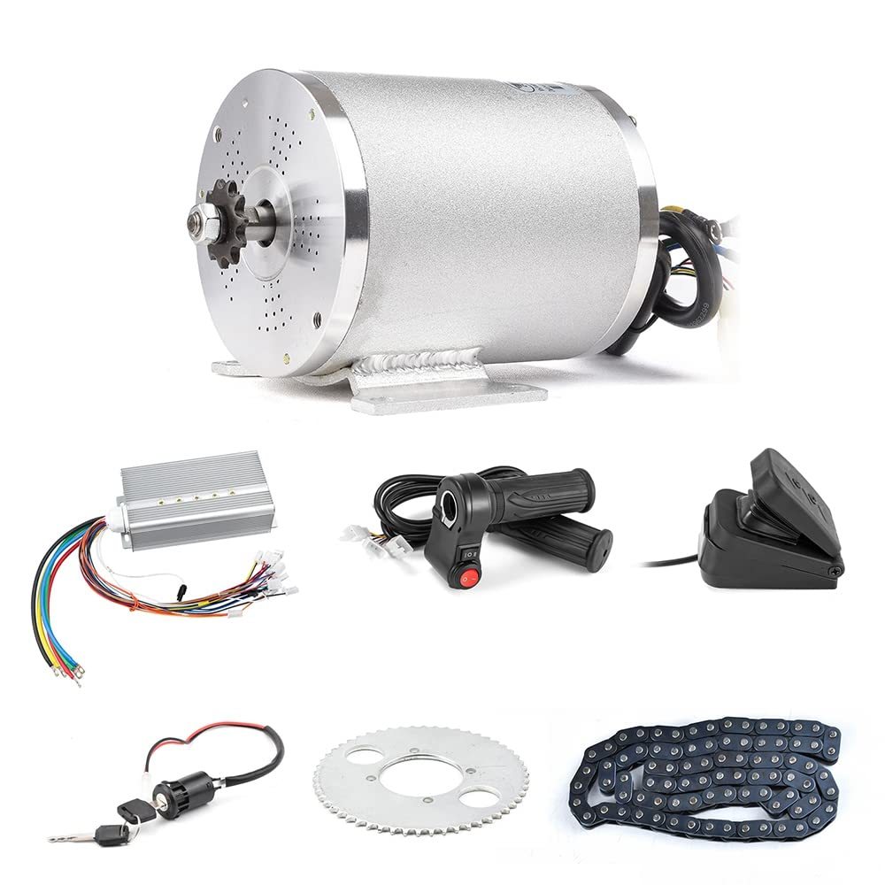 BLDC 72V 3000W Brushless Motor Kit with 24 Mosfet 50A Controller and Throttle for Electric Scooter E bike Engine Motorcycle DIY Part Conversion Kit