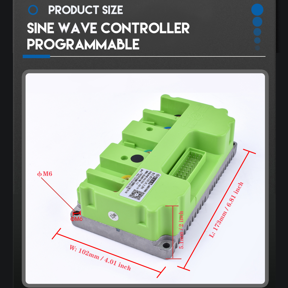 Programmable Electric Motorcycle Controller 80A Phase Current 260A BLDC Controller For 2-3kw Brushless Motor Controller Fardriver NS12