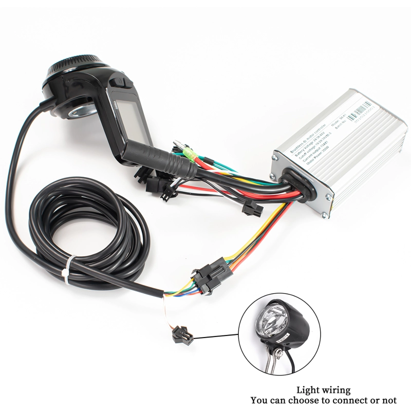 Kunray Display Electric Bicycle Kit 500W 350W 250W Brushless Controller E-Car E-Scooter Accessories with S886 Display Waterproof