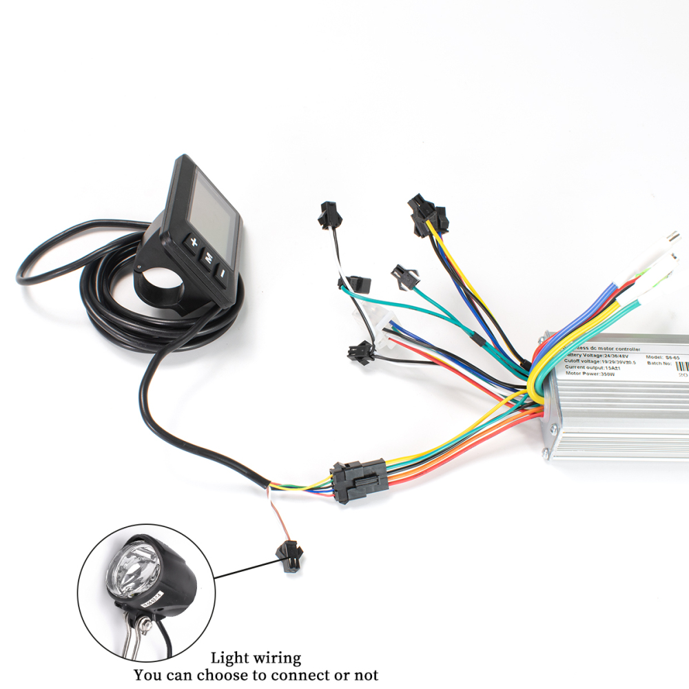 G51 Display with Brushless Controller For Electric Bicycle E-Car E-Scooter 24V 36V 48V E-bike Accessories Parts 500W 350W 200W