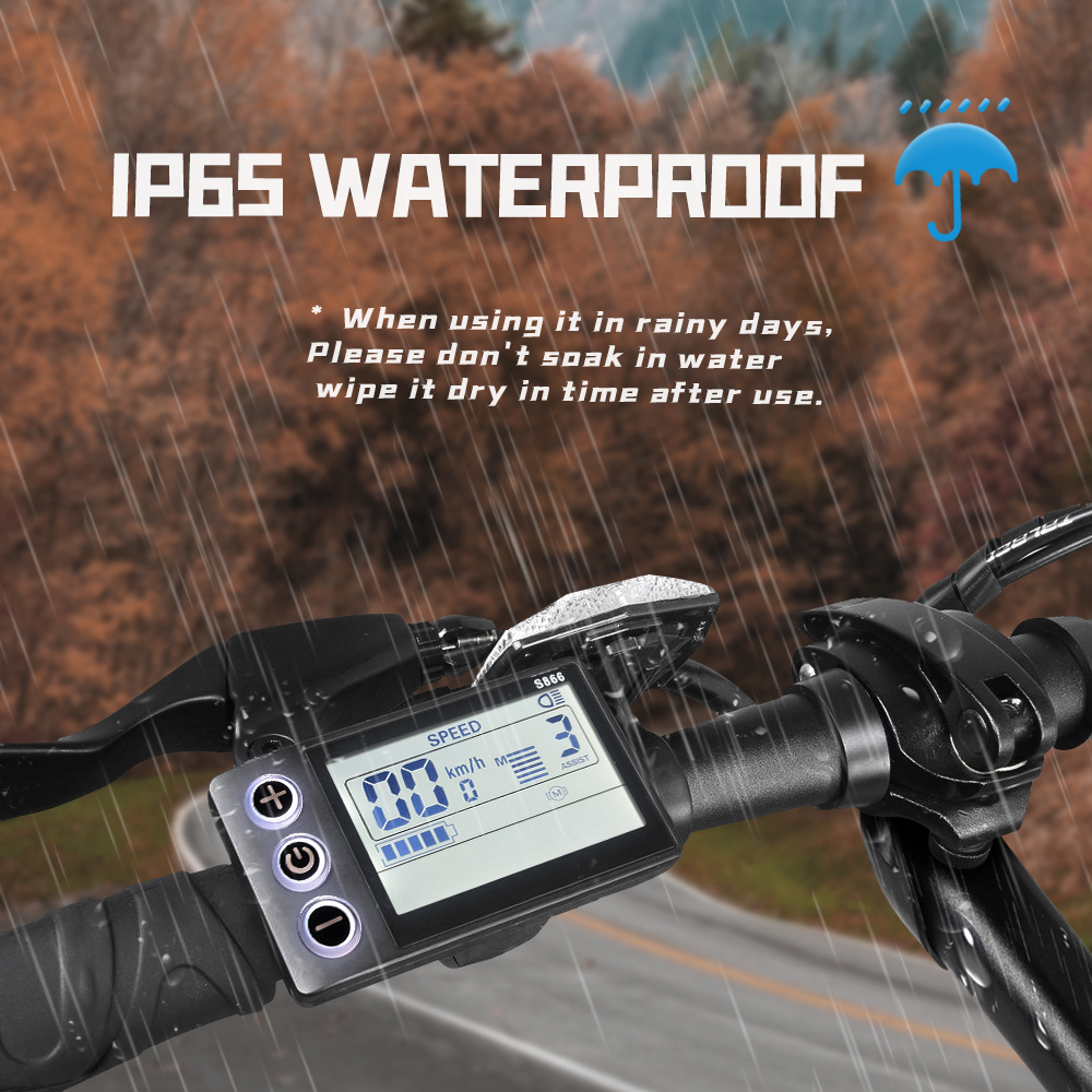 24V 36V 48V Electric Bike Scooter LCD Display Brushless Controller 500W 350W 250W with S866 Display for Electric Bike Accessories