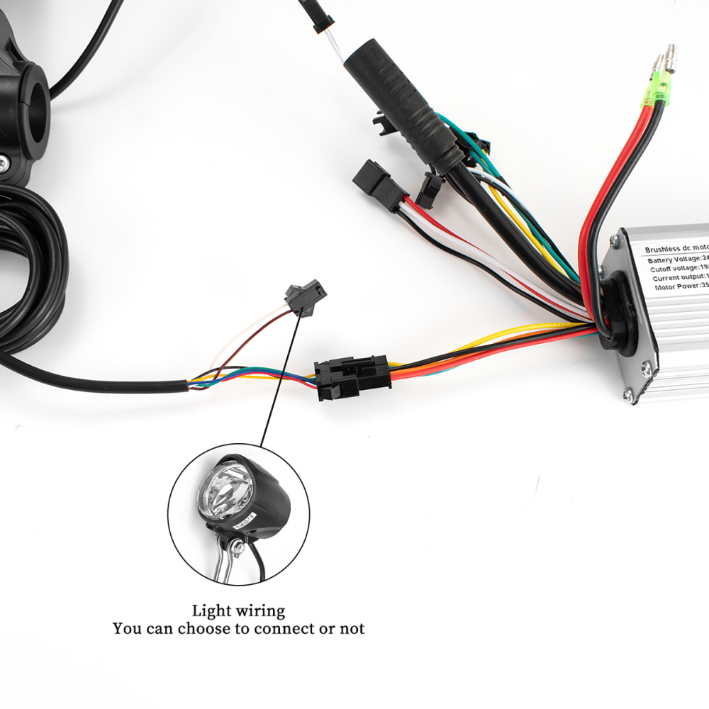 Kunray Brushless Controller For Electric Bicycle E-Car E-Scooter 500W 350W 200W S830 Display 24V 36V 48V E-bike Accessories Parts